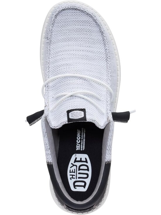 ?Men\'s White/Black Textile Synthetic low Top Comfortable Lightweight loafers main image 7